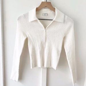 Abercrombie Slim Zip Knot Polo Top S